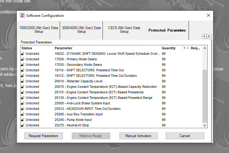 Allison Doc Protected Parameters