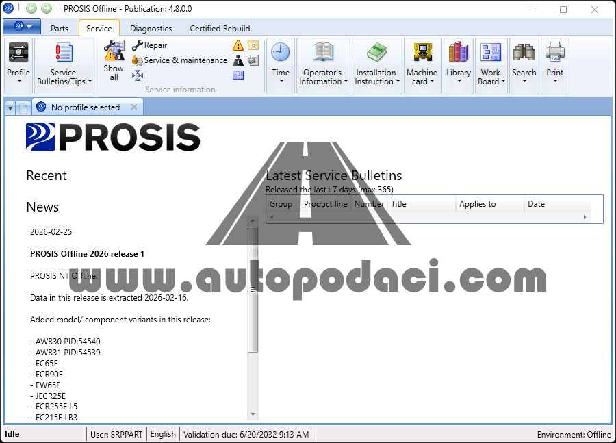 Volvo PROSIS Offline 2026